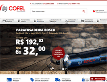 Tablet Screenshot of cofel.com.br